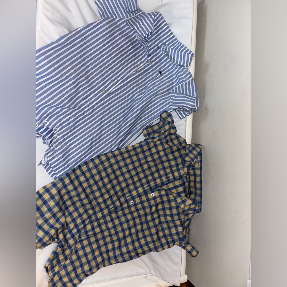 Vineyard Vines Blue and Yellow Kids One Pieces